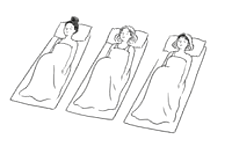 Ink drawing of a restorative group class